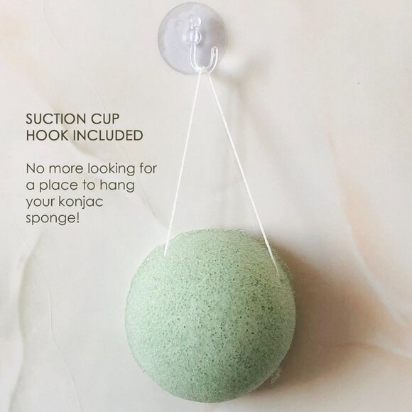HARPER BELLE BEAUTY Organic Konjac Sponge | Green Tea - Picture 3 of 4